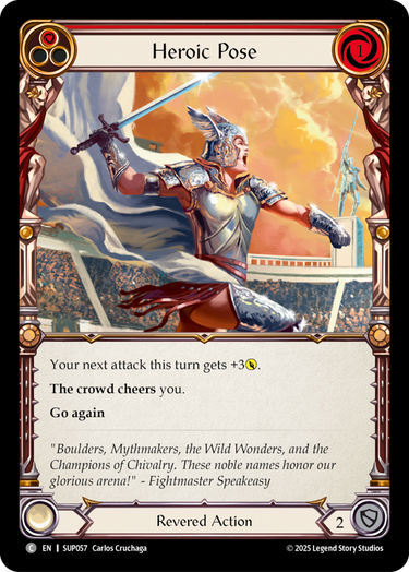 Heroic Pose (Red)